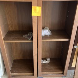 2 New Bookshelf Cabinets 15x39