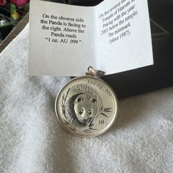 2003 China 10 Yuan 1oz Silver Panda Coin