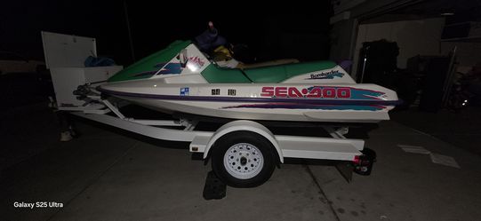 2 Sea-Doo XP Jet Skis + Double Trailer – Both Run Great