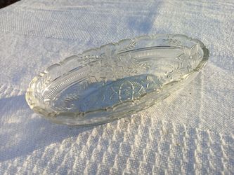 Antique Vintage Oval Relish Dish