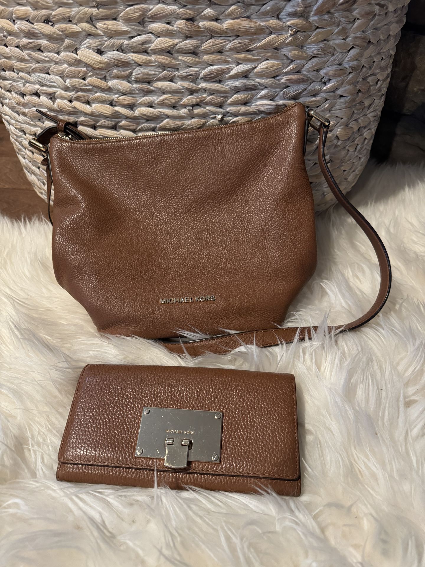 Michael Kors Crossbody Bag and Matching Wallet