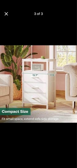 Brand New Set of 2 Nightstands with Charging Station – USB Ports, Power Outlets & Drawers