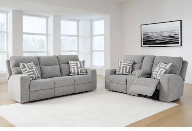 Power Recliner Sofa And Love Seat