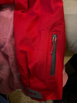 Red Zip-Up Outdoor Jacket