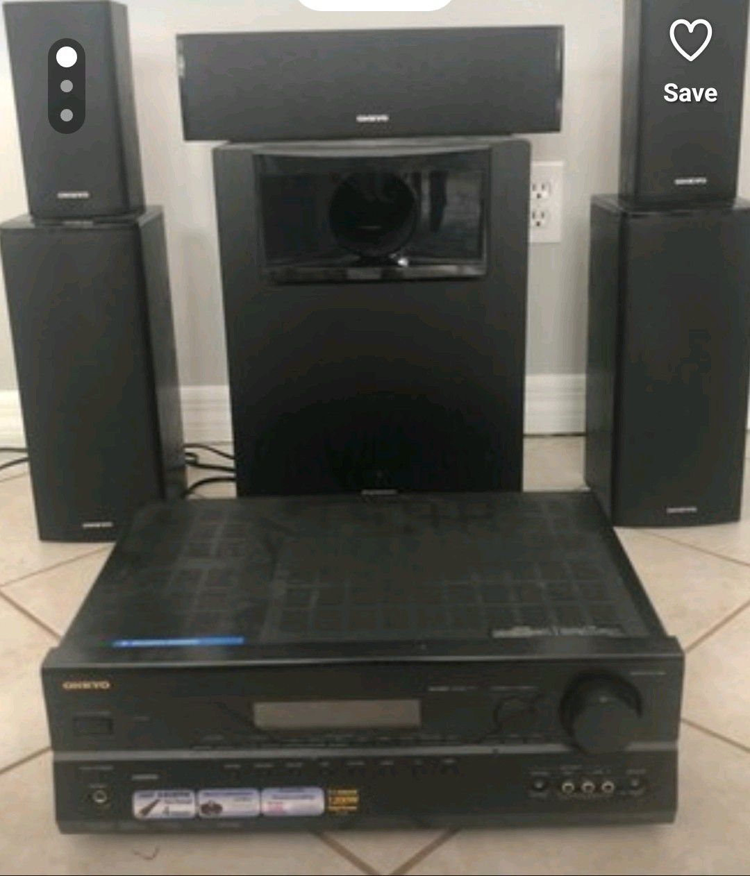 Onkyo HT-R570 7.1 CH 1200W 1080P + 5.1 speakers