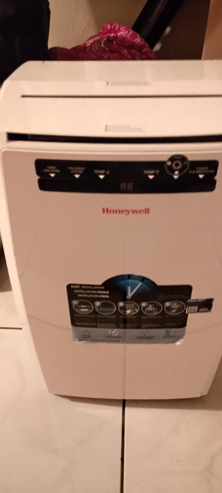 White Honeywell Portable Ac unit
