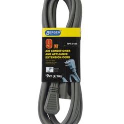 Bergen Industries 9-ft 15 -Amp 3 -Prong Gray Air conditioner Appliance Power Cord