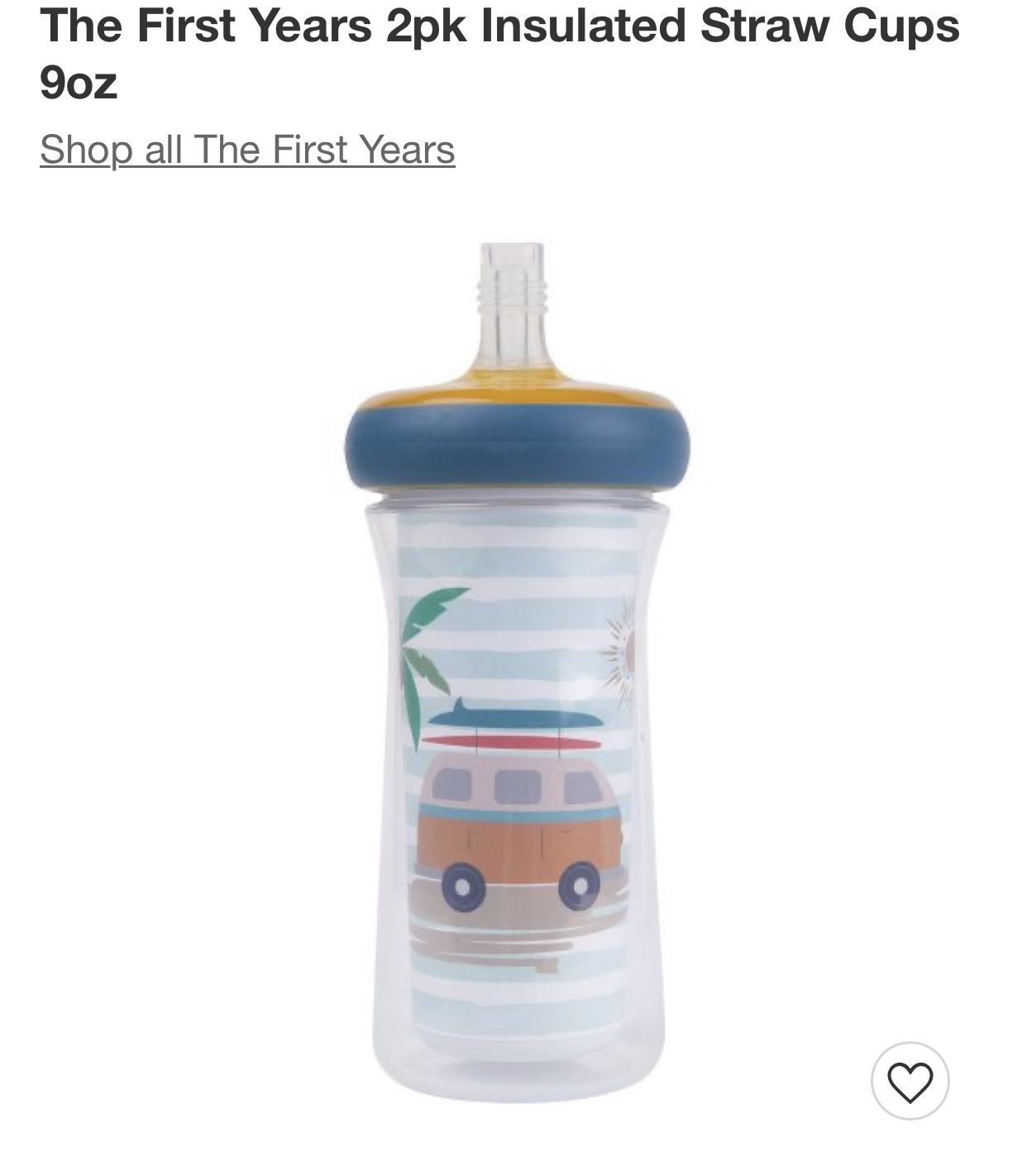 The First Years Insulated Straw Cup for Sale in Victorville, CA - OfferUp