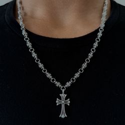 Chrome Heart-inspired Chain Necklace 