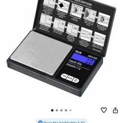 NEW- American Weigh Scales Digital Pocket Scale 600g x 0.1g with LCD Display