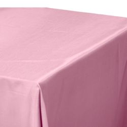 Pink Taffeta Tablecloth Rectangular 90x132