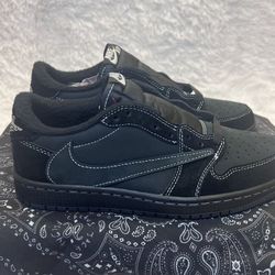 Travis Scott Nike Jordan 1 Low: Black Phantoms