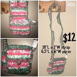 Handcrafted Multicolor Crocheted purse #5