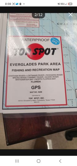 Fishing hot spot map flamingo n206