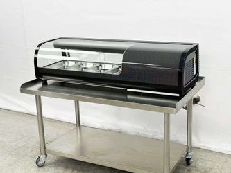 Black Refrigerated Display Case sushi refrigerator NSF RTS42B