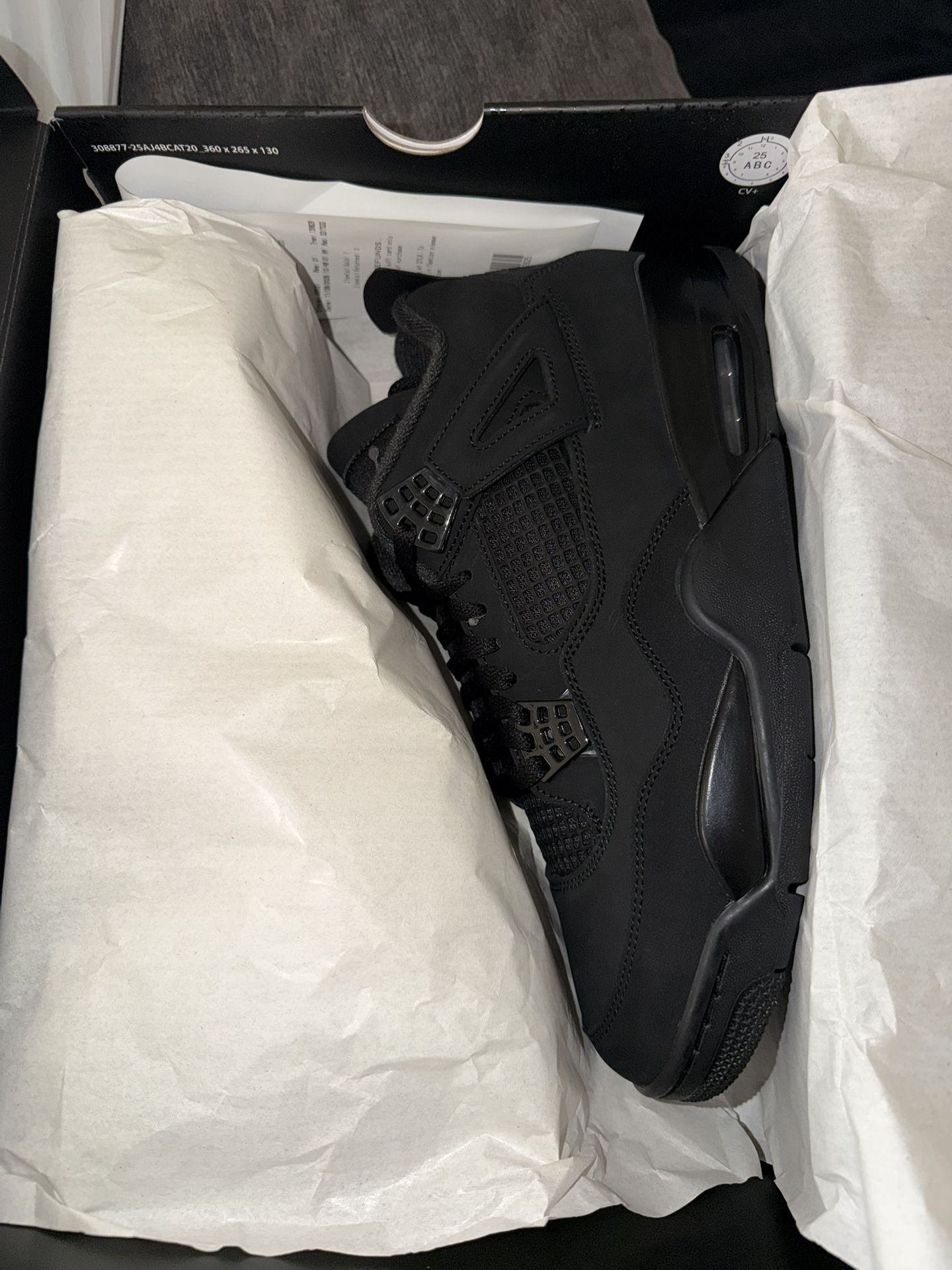 Jordan 4 Black Cat Size 8, 8.5,10,11, 11.5,12(2)