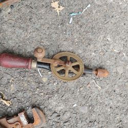 antique Wood drill