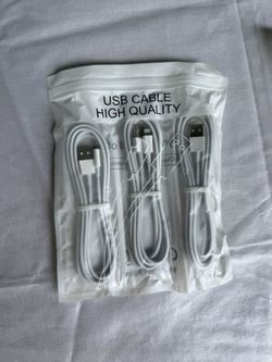Brand New iPhone Charging Cables – USB to Lightning (3 Pack, 6.5ft)