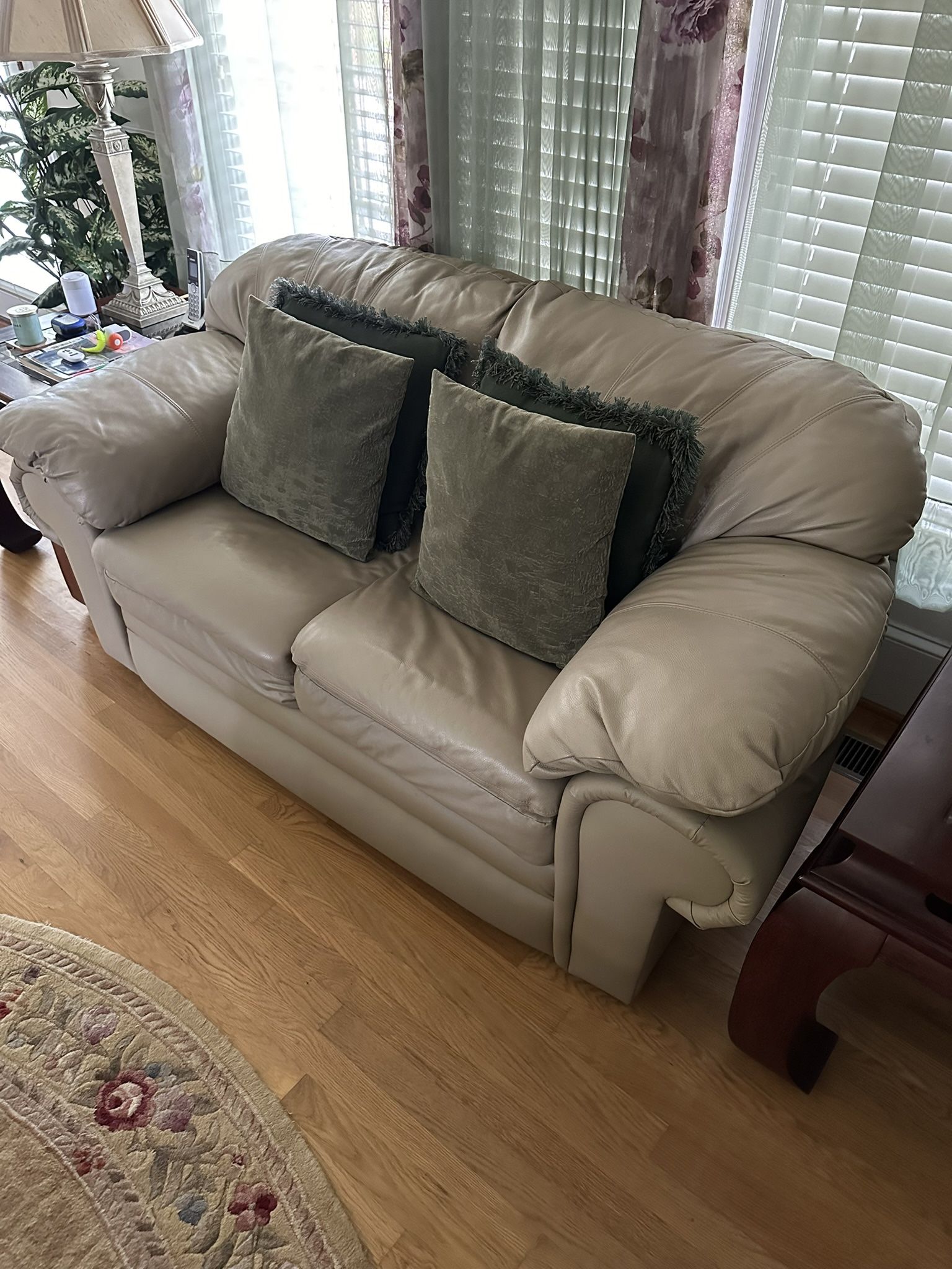 Leather Loveseat