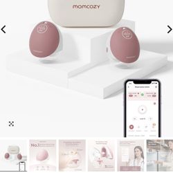 Momcozy M9 Wearable Breast Pump Set – Like New, Complete with Case
