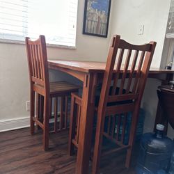 Dinner Table With Chairs Wooden 