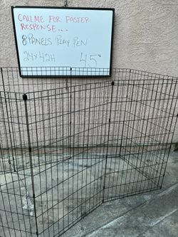 Play Pen 24 X 42”H 8 Panels