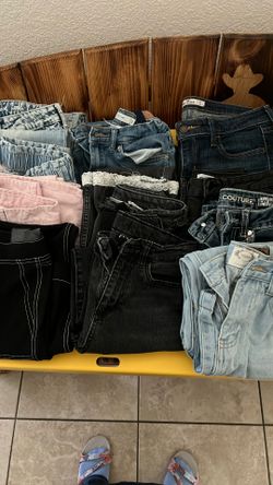 Girls Jeans And 1 Short Size 7,8&12
