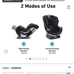 Graco Extend2Fit Convertible Car Seat, Ride Rear Facing Longer with Extend2Fit, Gotham