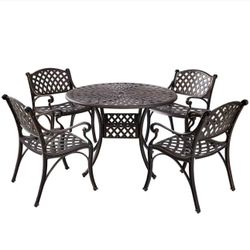 AIDEN 5-PIECE OUTDOOR DINING SET FOR PATIO