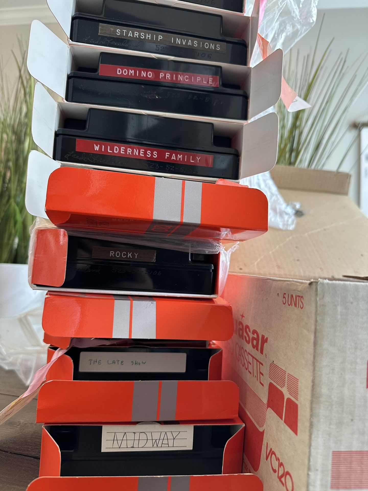 Quasar 120 Video Cassettes Lot Of 10