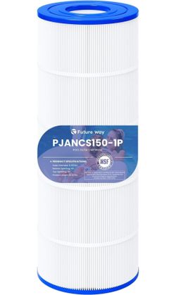 Future Way CS150 Pool Filter Cartridge Replacement for Jandy CS150, CCX1500RE, Replace Jandy R0462300, Pleatco PJANCS150, PXST150, 150 sq