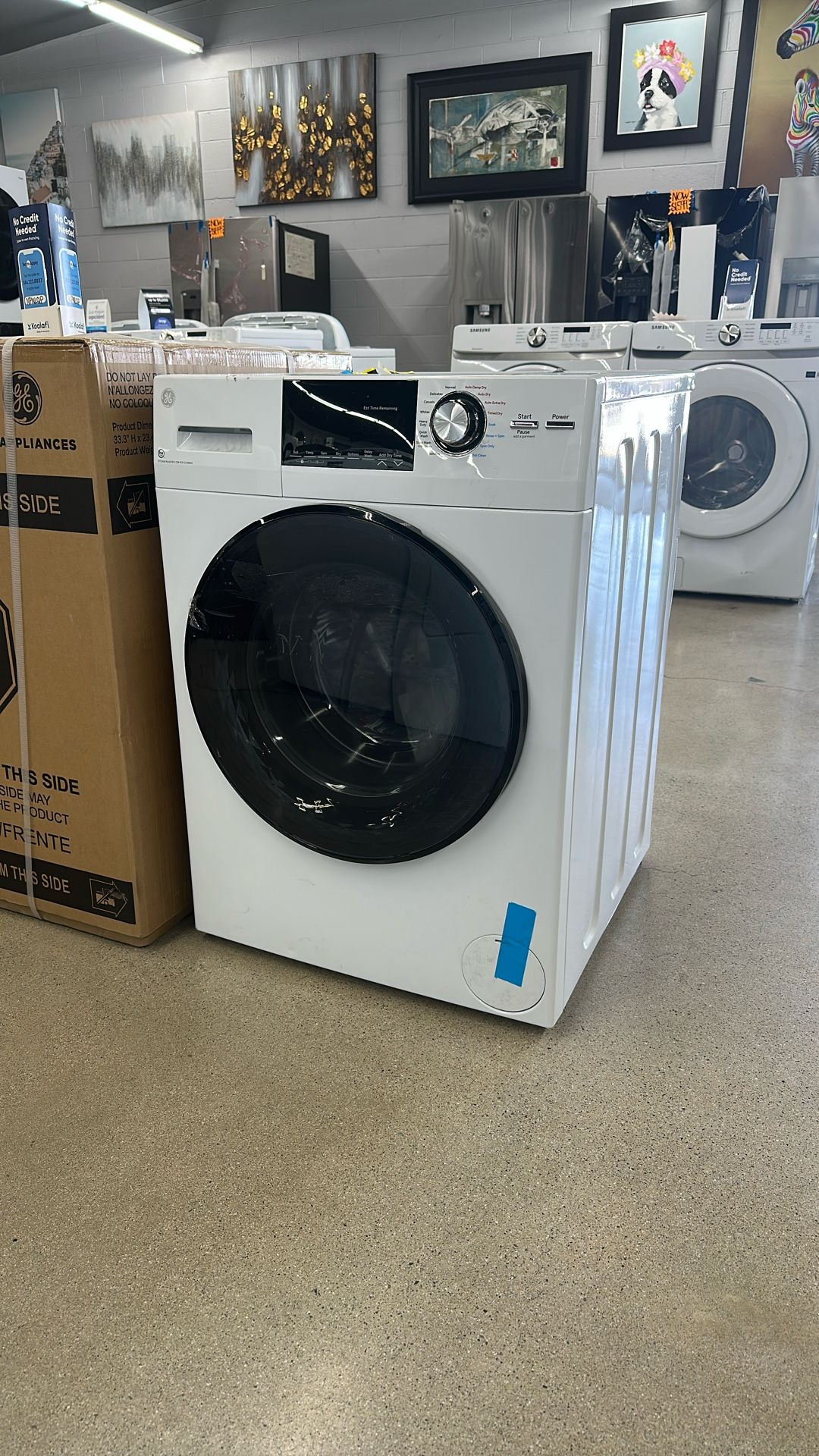 GE 24”” 2.4 Cu Ft Washer Combo