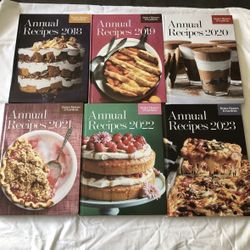 Better Homes And Gardens: Lot Of 6 Annual Recipe Books, 2018-2023, Hardcover