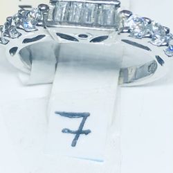 Sterling Silver W/band Size 7