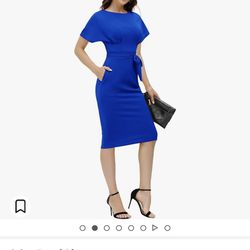 Royal blue Amazon Dress