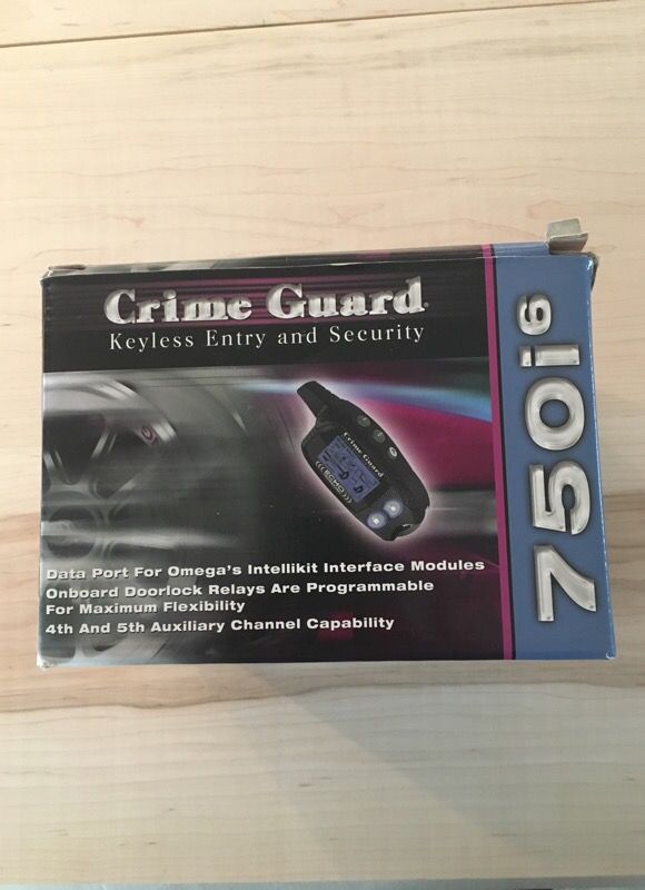 Brand New Crime Guard 750i6 Car Alarm System