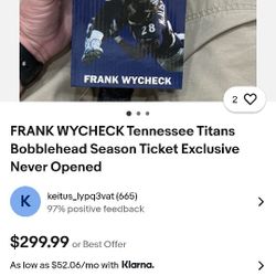 Frank Wycheck Bobble Head