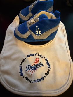 Baby Dodger Slippers and bib