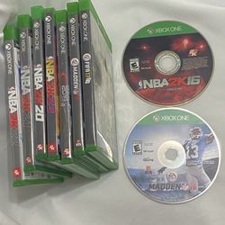 Xbox One NBA 2K 2016, 2020-2023 -5 Games $10 Per Game or 2 For $15.