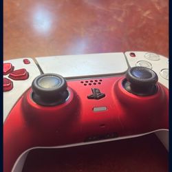 Red And White Ps5 Controller Pickup Only