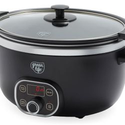 "GREEN LIFE" 6QT *HEALTHY COOK DUO* SLOW COOKER