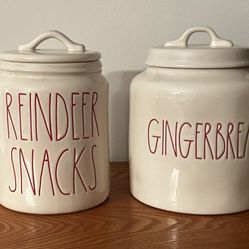 Rae Dunn Christmas Canisters
