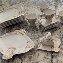 6 Coffee Cup and  saucer set + 6 Dish 
