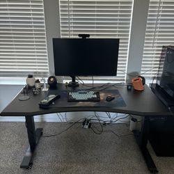 Flexispot, Standing Desk, Black, 55”X30”