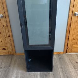 Tall Wall‑Mount Media Cabinet – 53.5”