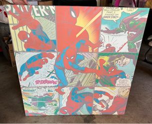 Spider-Man collage canvas print