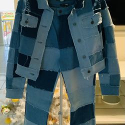 Denim Pants Set 