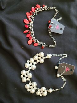 Necklace And Earrings Set $15 Each