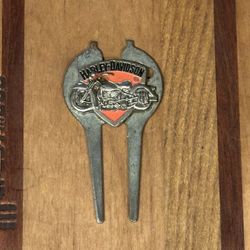 Vintage Harley Davidson Golf Ball Marker And Divot Tool