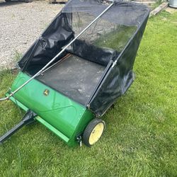 JOHN DEERE 44" HIGH SPEED LAWN LEAF GRASS SWEEPER SELLING ONLY $350 RETAILS OVER $538